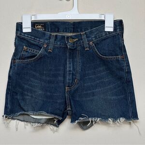 Lee Women's Blue Denim Cut Off Shorts Size 27-32